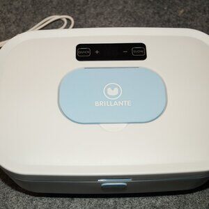 Brillante Baby Wipe Warmer White/Blue LED Temp Display – BDSJ01W-U – NWOB